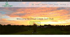 Desktop Screenshot of chiselcreekgolf.com